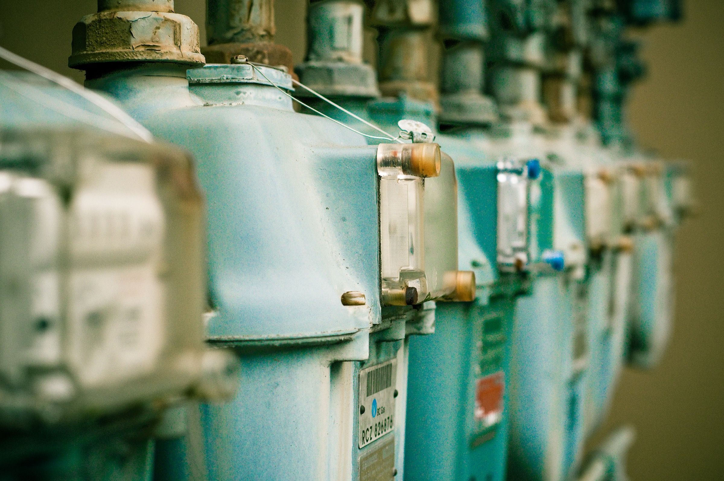Rij gasmeters